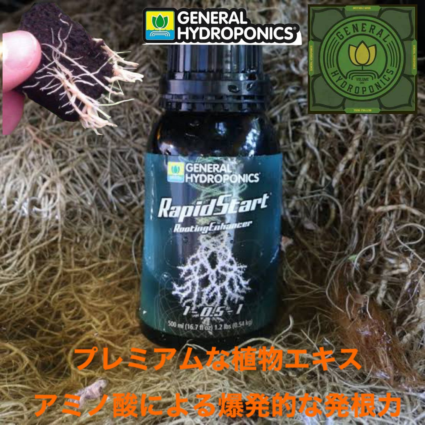 発根シリーズの定番General Hydroponics R... | ブログ | 園芸の肥料なら園芸SHOP NICETIME